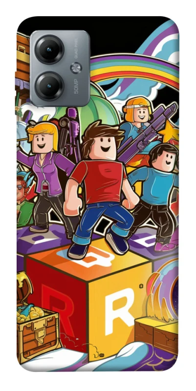 Чехол на Motorola Moto G14 Roblox family фото 1 из 1