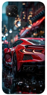 Чехол на Xiaomi Redmi 9C Red sports car фото 1 из 1