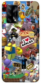 Чехол на Oppo A74 4G Roblox collage ver.5 фото 1 из 1
