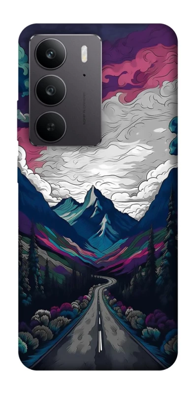 Чехол на Realme C75 Нарисованные горы фото 1 из 1