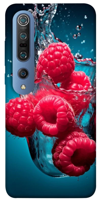 Чохол на Xiaomi Mi 10 / Mi 10 Pro Малинка у воді фото 1 з 1