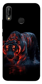 Чохол на Huawei P20 Lite fire tiger фото 1 Чохол на Huawei P20 Lite fire tiger фото 1 з 1
