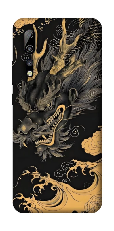 Чохол на ZTE Axon 10 Pro gold dragon фото 1 з 1