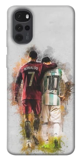 Чохол на Motorola Moto G22 Ronaldo та Messi фото 1 з 1