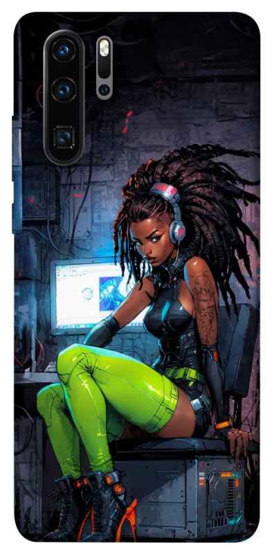 Чехол на Huawei P30 Pro Cyber girl фото 1 из 1