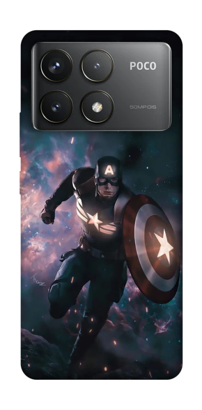 Чохол на Xiaomi Poco F6 Pro Captain America фото 1 з 1