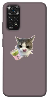 Чохол на Xiaomi Redmi Note 11 (Global) / Note 11S cat matcha фото 1 з 1
