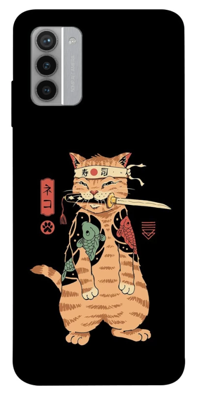Чохол на Nokia G42 Кіт-самурай фото 1 з 1