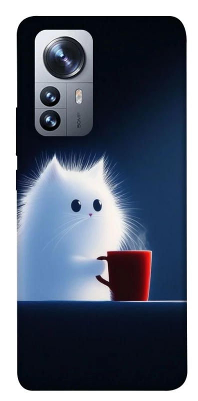Чохол на Xiaomi 12 / 12X Чохол кіт з кавою фото 1 з 1