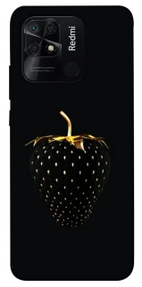 Чохол на Xiaomi Redmi 10C Чорна полуниця фото 1 з 1