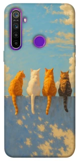 Чехол на Realme 5 cats on wall фото 1 из 1