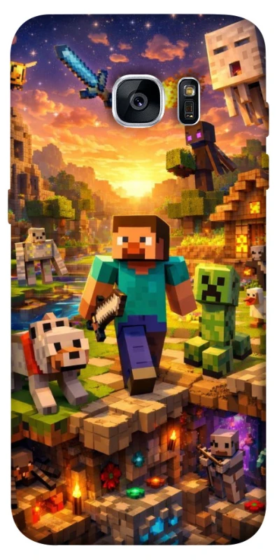 Чохол на Samsung G935F Galaxy S7 Edge Minecraft v6 фото 1 з 1