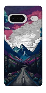 Чехол на Google Pixel 7 Нарисованные горы фото 1 из 1