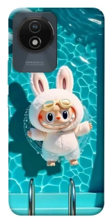 Чехол на Vivo Y02 Labubu in the pool ver.2 фото 1 из 1