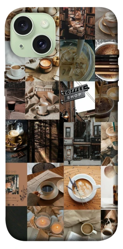Чохол на Apple iPhone 15 Plus (6.7") Coffee collage ver.3 фото 1 з 1