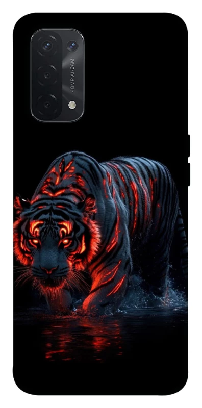 Чохол на Oppo A54 5G / A74 5G fire tiger фото 1 з 1
