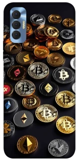 Чехол на TECNO Spark 8P Many coins фото 1 из 1