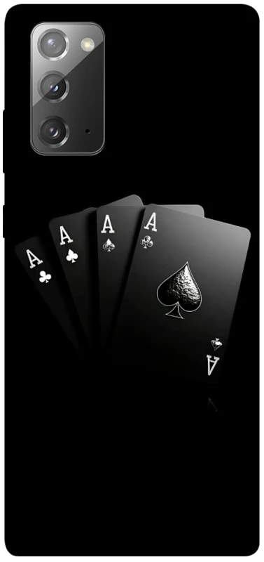 Чехол на Samsung Galaxy Note 20 Black Cards фото 1 из 1