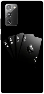 Чехол на Samsung Galaxy Note 20 Black Cards фото 1 из 1