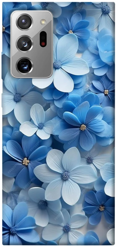 Чехол на Samsung Galaxy Note 20 Ultra Синие цветы фото 1 из 1