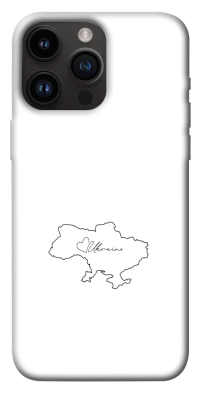 Чохол на Apple iPhone 14 Pro Max (6.7") Ukraine map фото 1 з 1