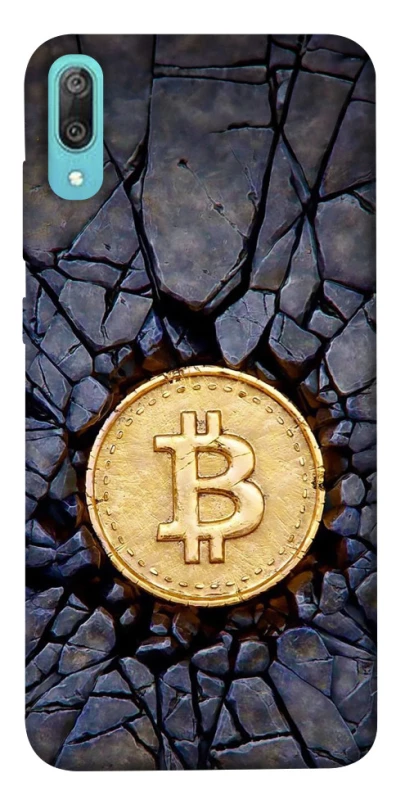 Чехол на Huawei Y6 Pro (2019) Bitcoin cracks фото 1 из 1