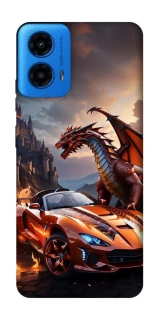 Чохол на Motorola Moto G45 Сar and dragon фото 1 з 1