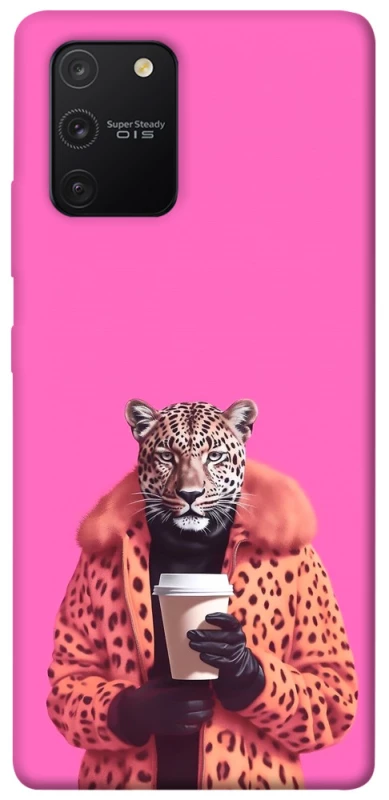 Чехол на Samsung Galaxy S10 Lite Леопард с кофе фото 1 из 1