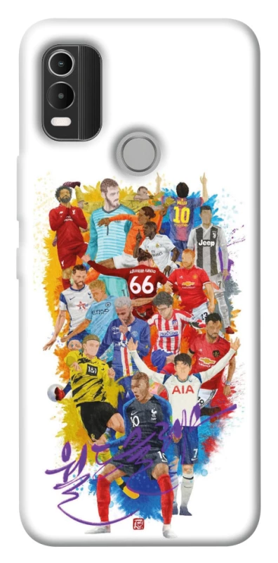 Чехол на Nokia C21 Plus Football Abstract v2 фото 1 из 1