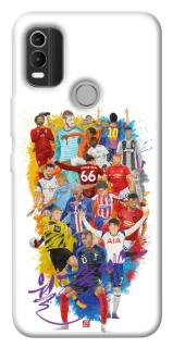 Чехол на Nokia C21 Plus Football Abstract v2 фото 1 из 1