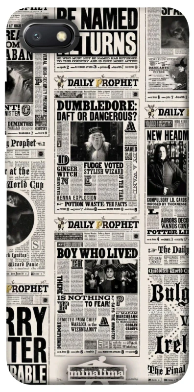 Чохол на Xiaomi Redmi 6A Harry Potter newspaper фото 1 з 1