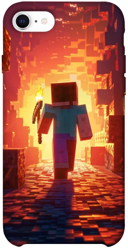 Чохол на Apple iPhone SE (2020) Minecraft adventure фото 1 з 1