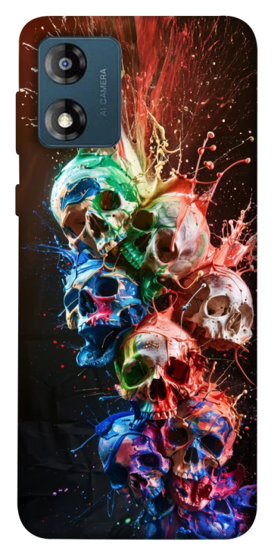 Чохол на Motorola Moto E13 Skulls фото 1 з 1