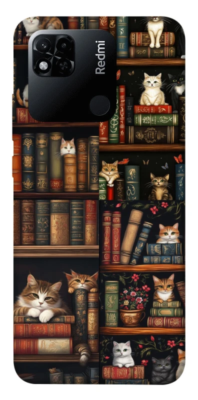 Чехол на Xiaomi Redmi 10A Cats & Books фото 1 из 1
