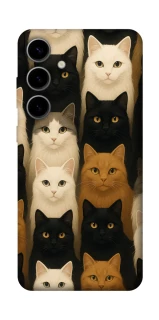 Чохол на Samsung Galaxy S25 Colorful Cat Collage фото 1 Чохол на Samsung Galaxy S25 Colorful Cat Collage фото 1 з 1