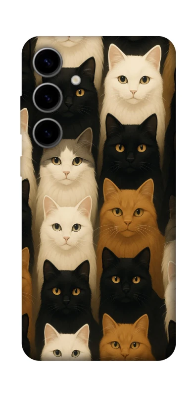 Чехол на Samsung Galaxy S25 FE Colorful Cat Collage фото 1 Чехол на Samsung Galaxy S25 FE Colorful Cat Collage фото 1 из 1