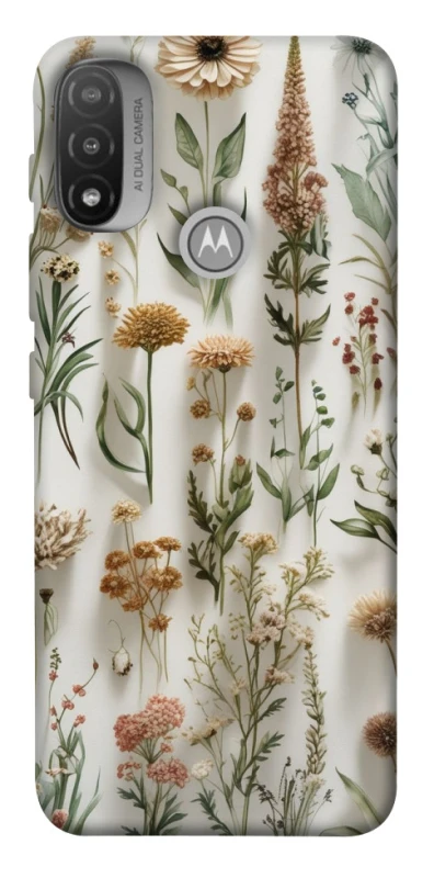 Чохол на Motorola Moto E20 Floral design ver.2 фото 1 з 1