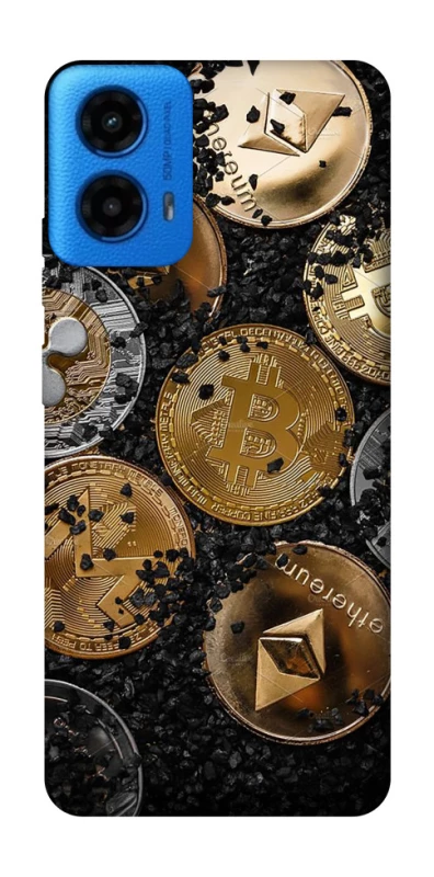 Чохол на Motorola Moto G45 Many coins v2 фото 1 з 1