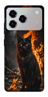 Чохол на ZTE Blade A76 Вогняний кіт фото 1 з 1