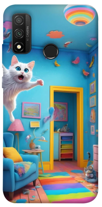 Чохол на Huawei P Smart (2020) crazy cat фото 1 з 1