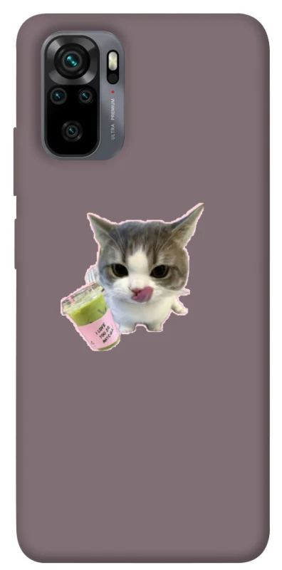 Чехол на Xiaomi Poco M5s cat matcha фото 1 из 1