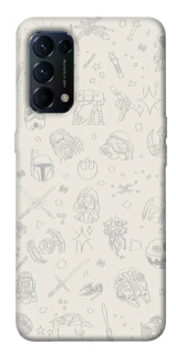 Чохол на Oppo Reno 5 4G Star Wars background ver.1 фото 1 з 1