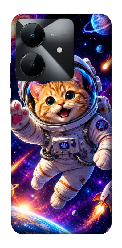 Чохол на Realme Note 60x Space Cat фото 1 з 1