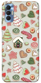 Чехол на TECNO Spark 8P Новогодний v7 фото 1 из 1