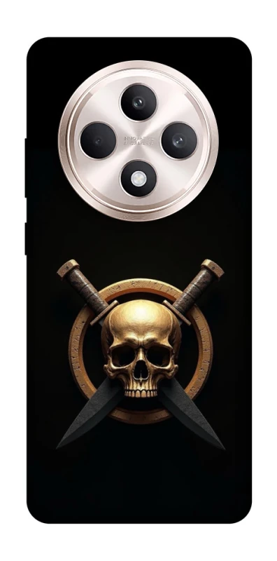 Чехол на Oppo Reno 12 F 4G/5G Golden Skull фото 1 из 1