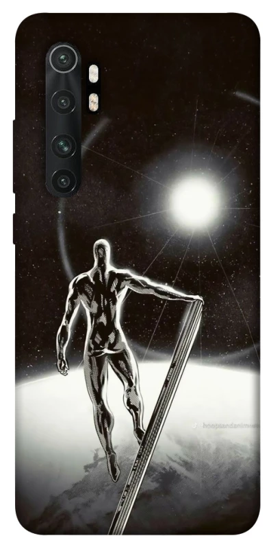 Чохол на Xiaomi Mi Note 10 Lite Срібний серфер фото 1 з 1