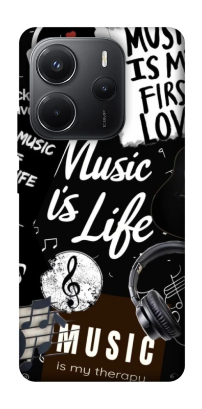 Чехол на Xiaomi Redmi Note 14 4G (Int. version) Music is Life фото 1 из 1
