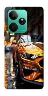 Чохол на Realme GT 7 Golden sports car фото 1 з 1