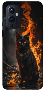 Чехол на OnePlus 9 Огненный кот фото 1 из 1