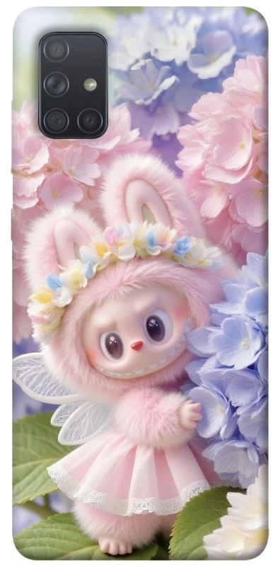 Чохол на Samsung Galaxy A71 Labubu & Flowers ver.1 фото 1 з 1